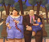 Fernando Botero In The Park painting
